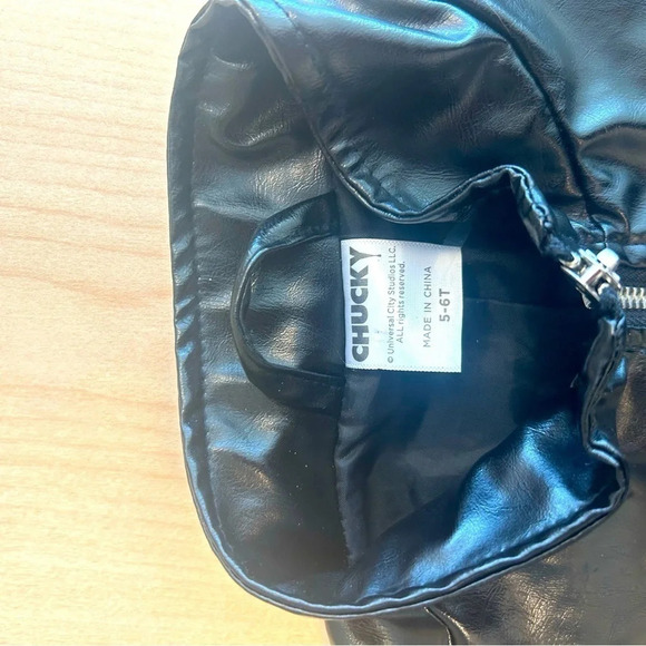 Kids Chucky coat in mint condition super cute moto style size 5-6T  Halloween - Picture 6 of 6